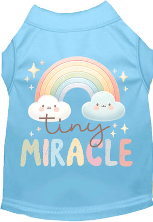 Tiny Miracle Screen Print Dog Shirt in Many Colors