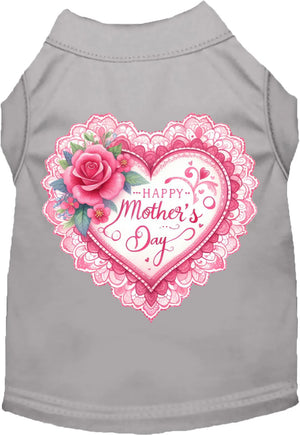 Fancy Mothers Day Screen Print Dog Shirt in Many Colors
