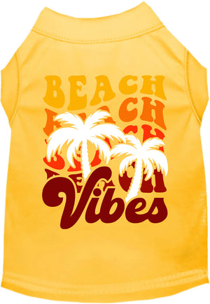 Beach Vibes Screen Print Dog Shirt in Many Colors