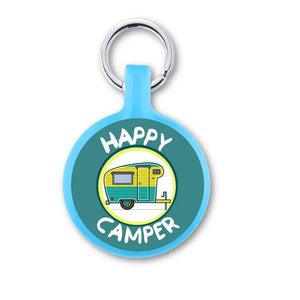 Happy Camper Id Tag