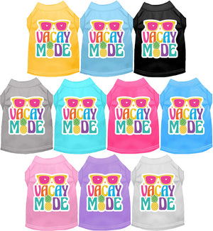 Vacay Mode Screen Print Dog Shirt in Many Colors