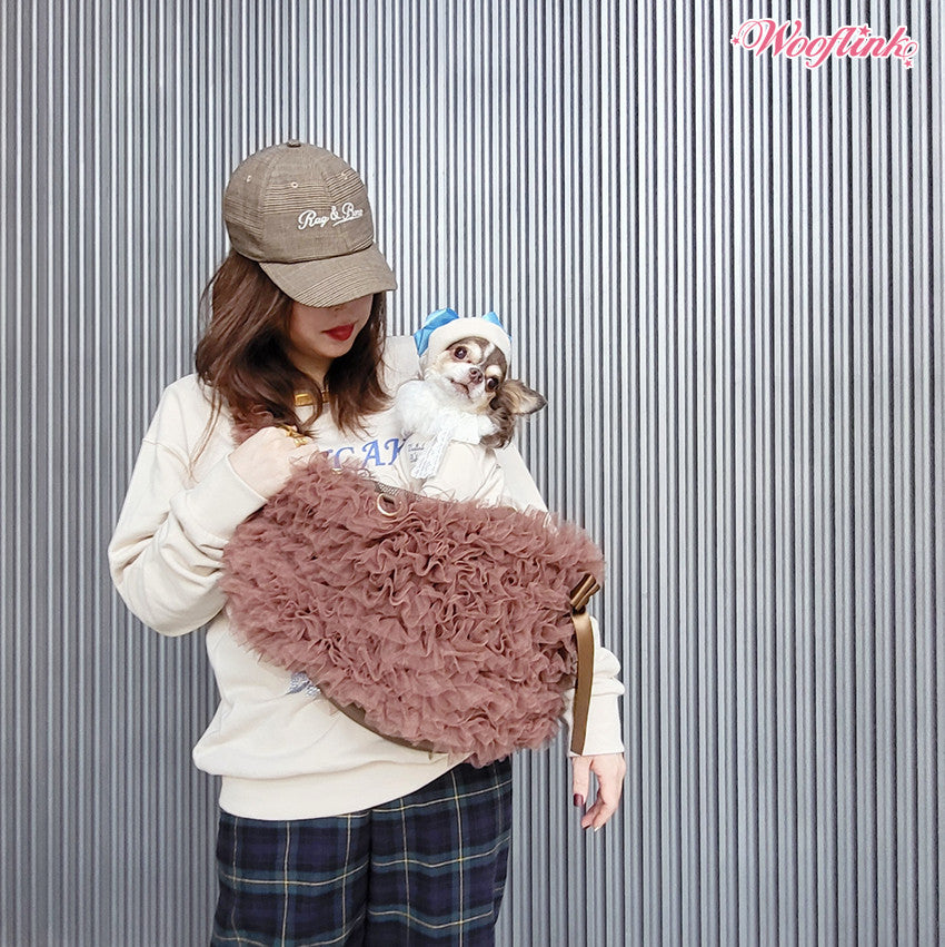 Wooflink Hug Me Bag Tulle in Chestnut – Posh Puppy Boutique