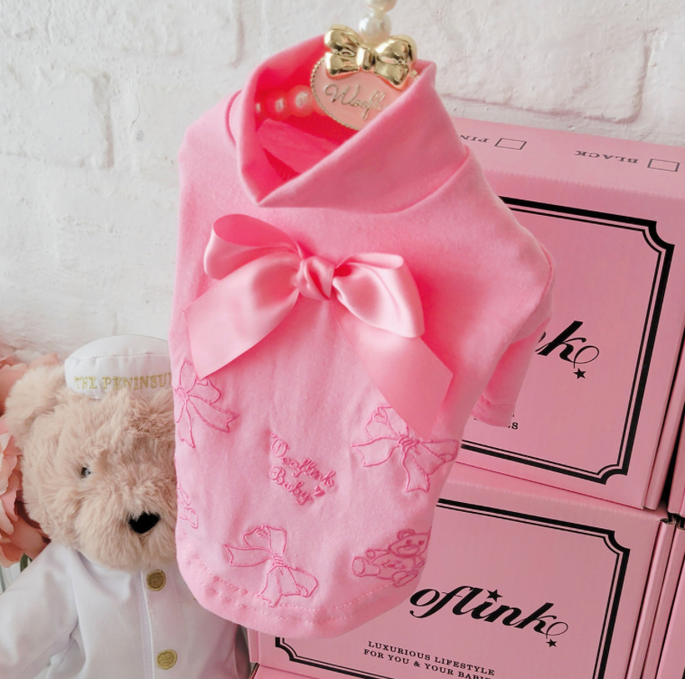 Wooflink Baby Turtleneck Pink Posh Puppy Boutique