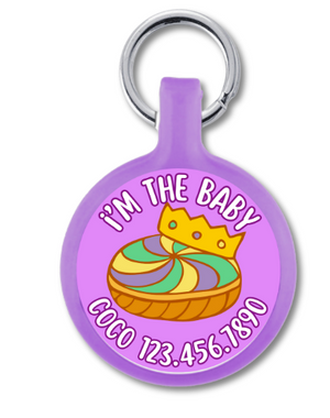 I'm The Baby King Cake Id Tag