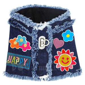 Happy Hippy Denim Harness Vest in 3 Colors