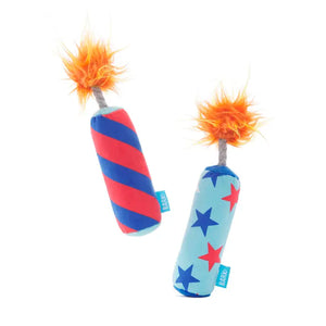 BARK Pup-Pup Fireworks Fourth of July Plush Dog Toy