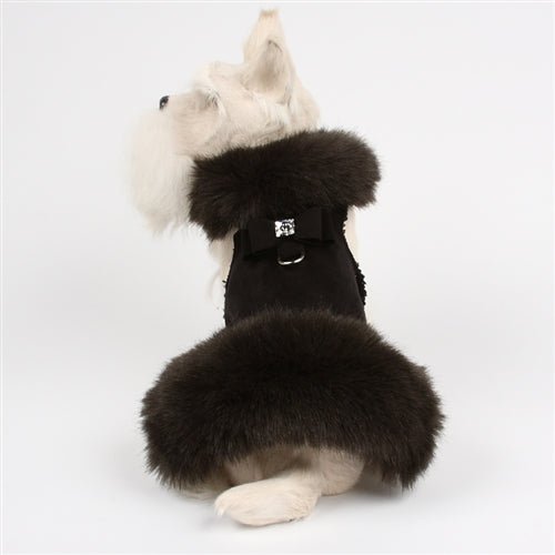 Champagne Fox Faux Fur Coat with Big Bow main image 1