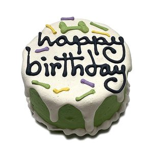 Green Birthday Baby Cake
