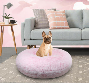 Bagel Bed in Bubblegum - Posh Puppy Boutique
