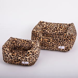 Cashmere Dog Bed in Leopard