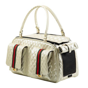 Marlee 2 Ivory Quilted with Stripe Carrier