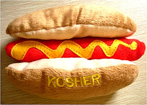 Kosher Hot Dog Toy - Posh Puppy Boutique