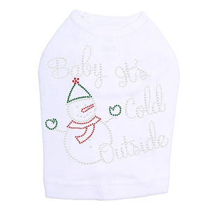 "Baby It's Cold Outside" Snowman in White