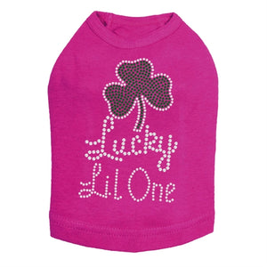 Lucky Lil One Rhinestone Dog Tank- Many Colors - Posh Puppy Boutique