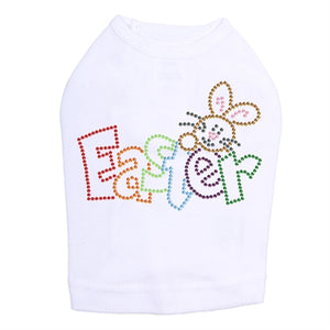 Easter with Bunny Rhinestone Dog Tank- Many Colors - Posh Puppy Boutique