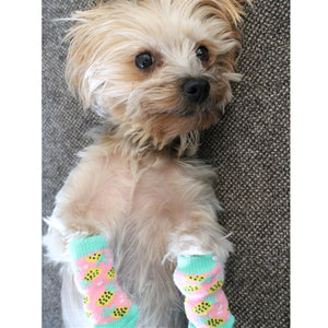 Non-Skid Dog Socks - Pink Pineapple - Posh Puppy Boutique