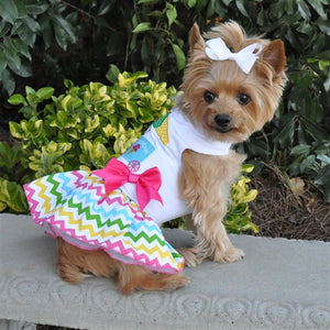 Ice Cream Cart Dress with Matching Leash - Posh Puppy Boutique