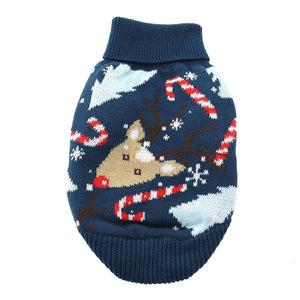 Combed Cotton Ugly Reindeer Holiday Dog Sweater - Posh Puppy Boutique