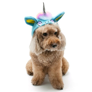 Unicorn Hat Blue - Posh Puppy Boutique