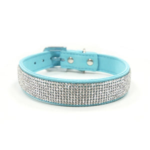 VIP Bling Collar in Blue - Posh Puppy Boutique