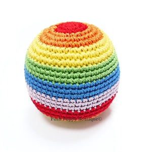 Rainbow Ball Crochet Plush Toy - Posh Puppy Boutique