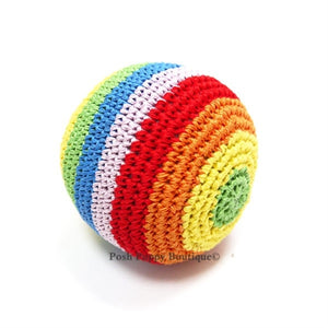 Rainbow Ball Crochet Plush Toy - Posh Puppy Boutique