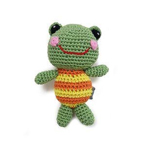 Handmade Frog Doll Dog Toy - Posh Puppy Boutique