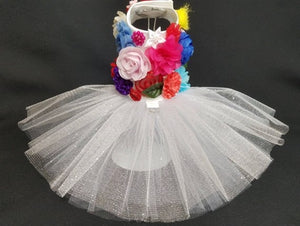 Floral Wedding Harness Dress - Posh Puppy Boutique