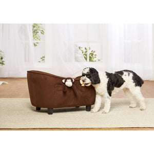 Ultra Plush Snuggle Sofa - Brown - Posh Puppy Boutique