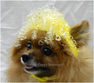 Crochet Curly Sue Wig Hat - Posh Puppy Boutique