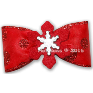 Enchanted Winter Hair Bow - Posh Puppy Boutique