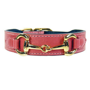 BELMONT Style Dog Collar in Petal Pink & Gold - Posh Puppy Boutique