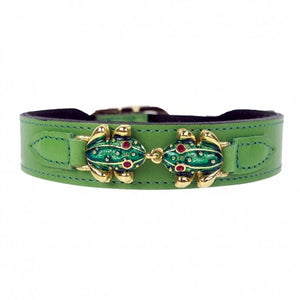 Leap Frog Collar in Grass Green - Posh Puppy Boutique