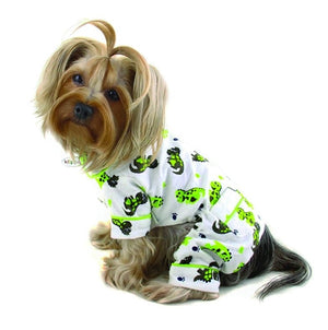 Playful Dinosaur Flannel Pajamas - Posh Puppy Boutique