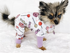Ultra Soft Minky Sweet Candies Pajamas & Matching Blanket - Posh Puppy Boutique