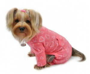 Blush of Love Fleece Turtleneck Pajamas & Matching Blanket - Posh Puppy Boutique