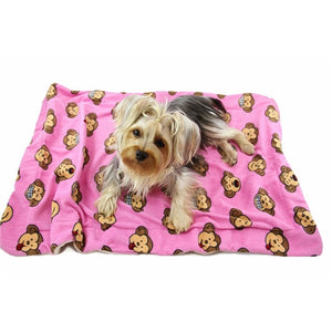 Pink Silly Monkey Ultra-Plush Blanket - Posh Puppy Boutique