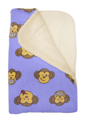 Lavender Silly Monkey Ultra-Plush Blanket - Posh Puppy Boutique