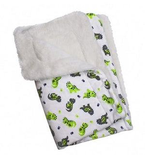 Playful Dinosaur Flannel-Ultra-Plush Blanket - Posh Puppy Boutique