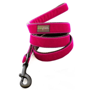 Mimi Green 'Bettie' Pink Velvet Collars - Posh Puppy Boutique