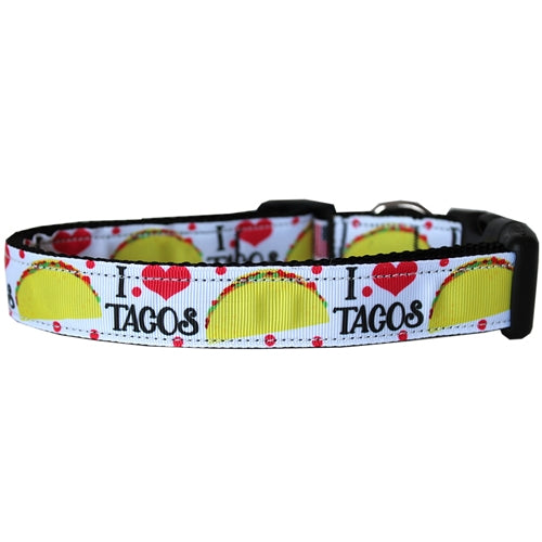 Taco Tuesday Nylon Dog Collar