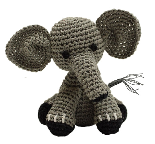 Bubbles the Baby Elephant Knit Toy