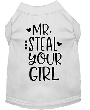Mr. Steal your Girl Screen Print Dog Shirt in Many Colors - Posh Puppy Boutique