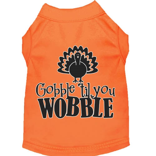 Gobble til You Wobble Screen Print Dog Shirt in Many Colors