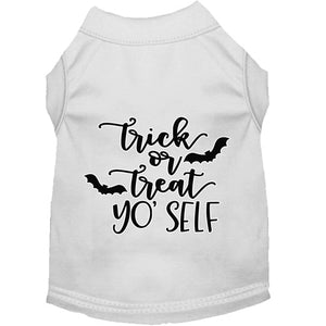 Trick or Treat Yo' Self Screen Print Dog Shirt in Many Colors - Posh Puppy Boutique
