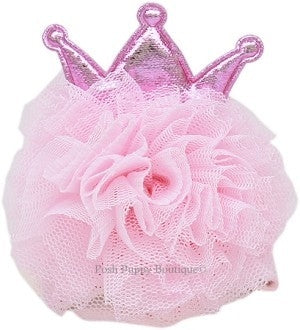 Fabulous Princess Puff Clip-on Hair Barrette-Light Pink