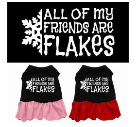 All my Friends are Flakes Screen Print Dress - Posh Puppy Boutique
