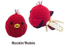Rockin Robin Organic Cotton Dog Toy - Posh Puppy Boutique