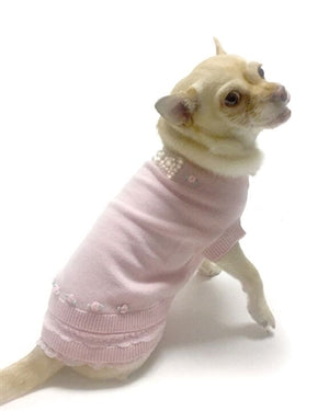 Pearls and Roses Sweater - Posh Puppy Boutique