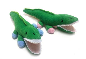 Alligator Safari Baby Pipsqueak Toy - Blue - Posh Puppy Boutique